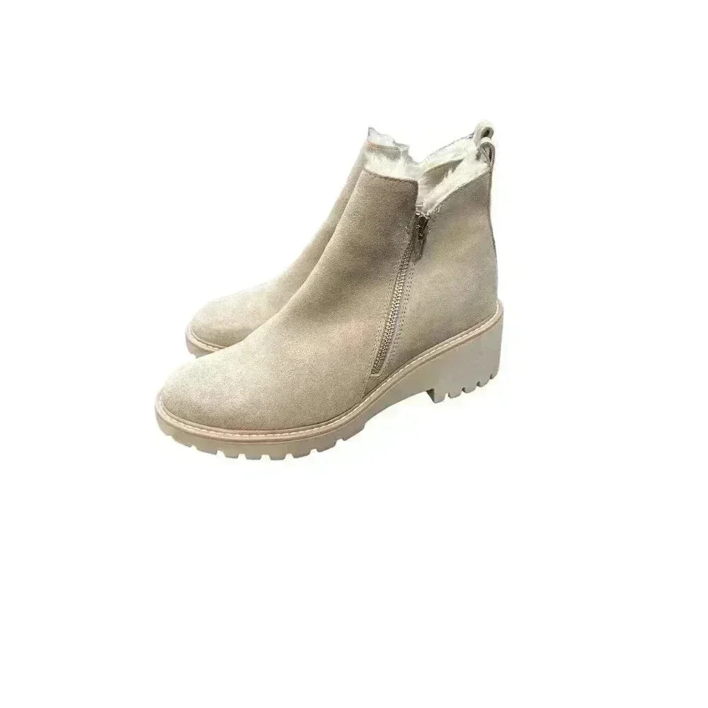 Dolce Vita Booties Faux Fur Lined Fall winter Size 8.5